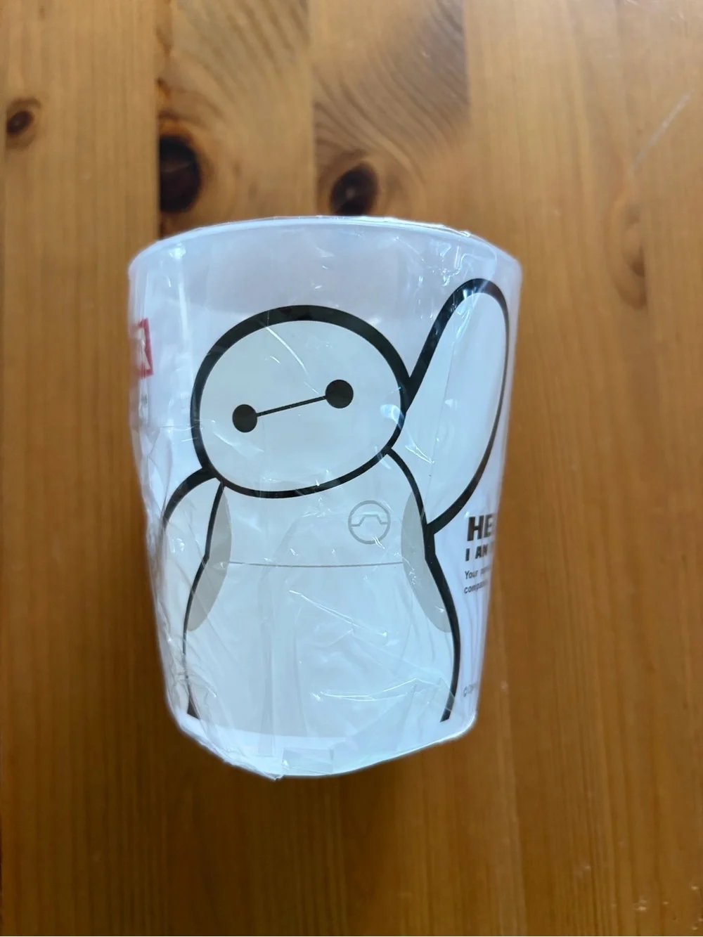 NWT Disney Baymax plastic cup